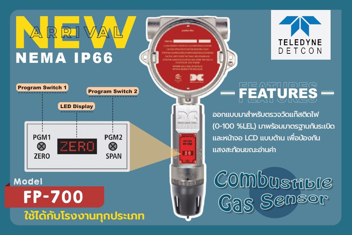 Combustible Gas Sensor รุ่น FP-700 จาก Teledyne