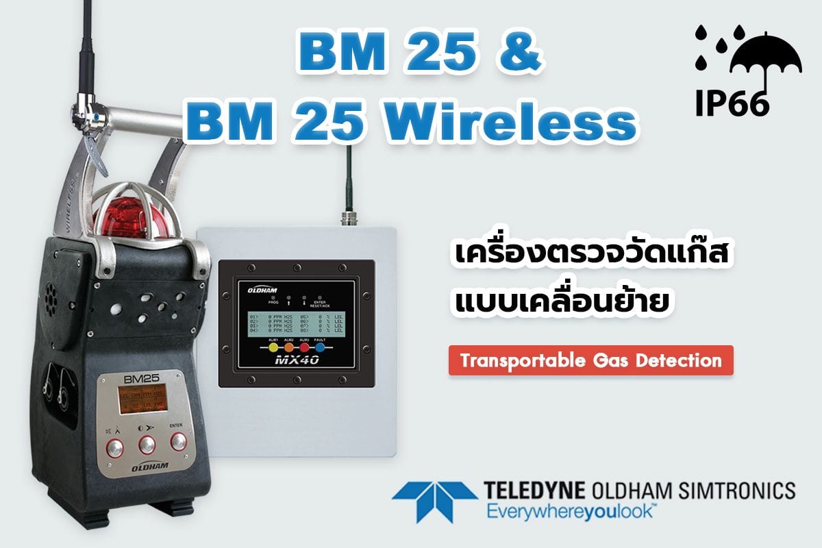 BM 25 & BM 25 Wireless เครื่องตรวจวัดแก๊สแบบเคลื่อนย้าย