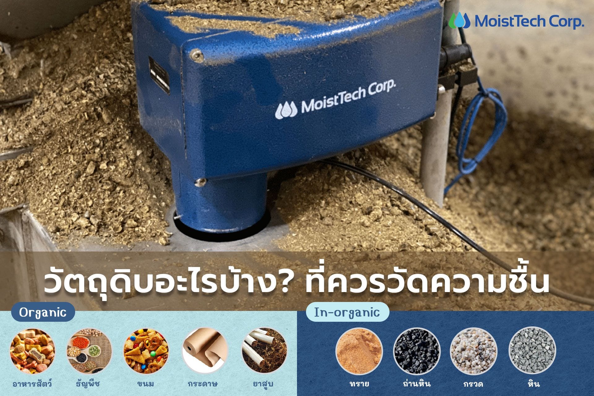 เพื่อคุณภาพของวัตถุดิบ เลือก "IR3000" วัดความชื้น In-line แบบไม่สัมผัส
