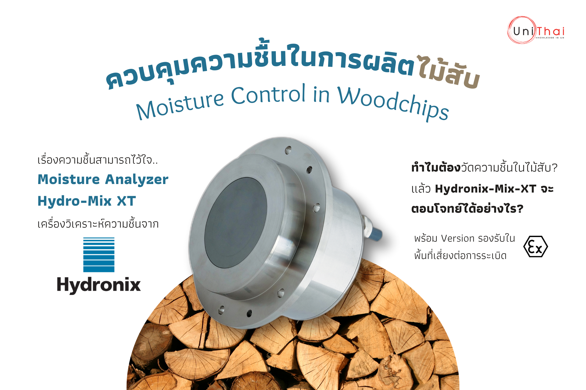 ให้การควบคุมความชื้นในไม้สับเป็นเรื่องง่ายด้วย Moisture Analyzer 'Hydro-Mix XT' จากแบรนด์ Hydronix