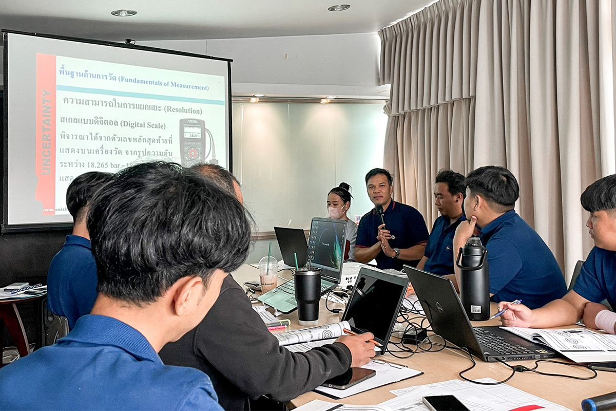 Onsite Training เรื่องการประเมินค่าความไม่เเน่นอนของการวัด