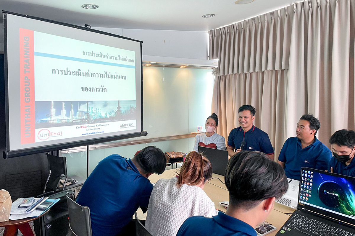 Onsite Training เรื่องการประเมินค่าความไม่เเน่นอนของการวัด