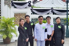 To pay respect to the Royal remains @The Royal Grand Palace 31 May 2017